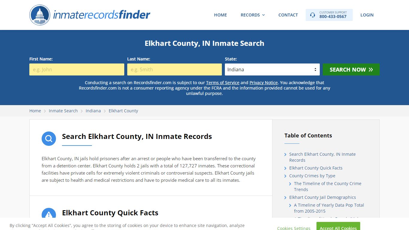 Elkhart County, IN Inmate Lookup & Jail Records Online